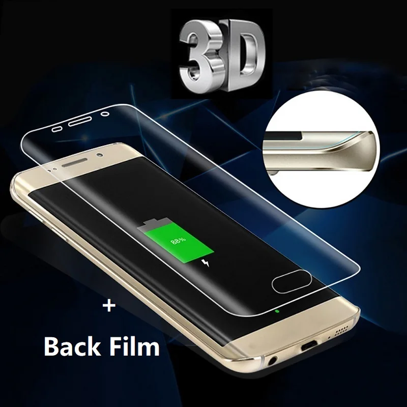 

3D for Samsung Galaxy S10 Plus S9 S8 Plus S7 Edge Note 10 Plus 10+ 9 8 Screen Protector Protective Film Foil (Not Glass )