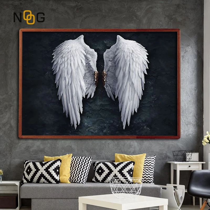 

NOOG Picture Wall Art Canvas Painting Wing Posters And Prints The Abstract Wing Home Decoration Painting Art Print On Canvas