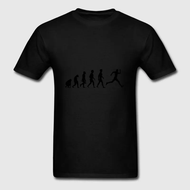 Печатных футболка для Для мужчин костюм Laufen Joggen Sprinten Sprinter отдыха S-3xl Camiseta Лето