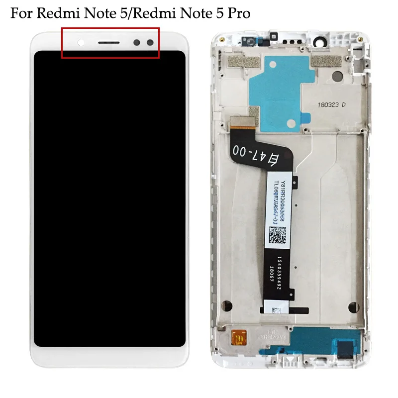 ЖК дисплей и сенсорный экран в сборе с рамкой для Xiaomi Redmi 5 Plus Note Pro 5|Экраны