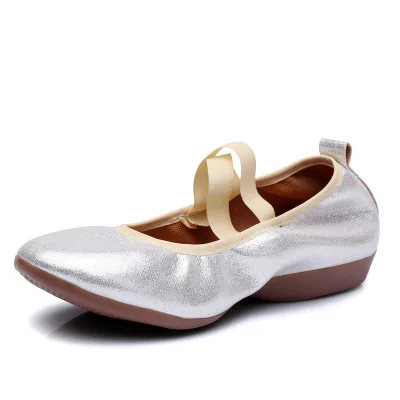 silver Ismrcl горячая Распродажа плюс size35~ 42 низкая высота каблука около 2 см женские туфли, плоская подошва, Танцы кроссовки для женщин современная танцевальная обувь plaza - Цвет: silver
