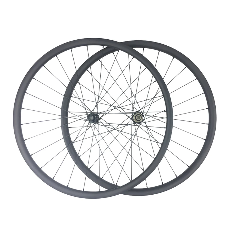 

super light 1140g 29er MTB XC tubeless 24mm x 24mm carbon wheelset hookless Novatec D411SB D412SB 6 bolts straight pull wheels