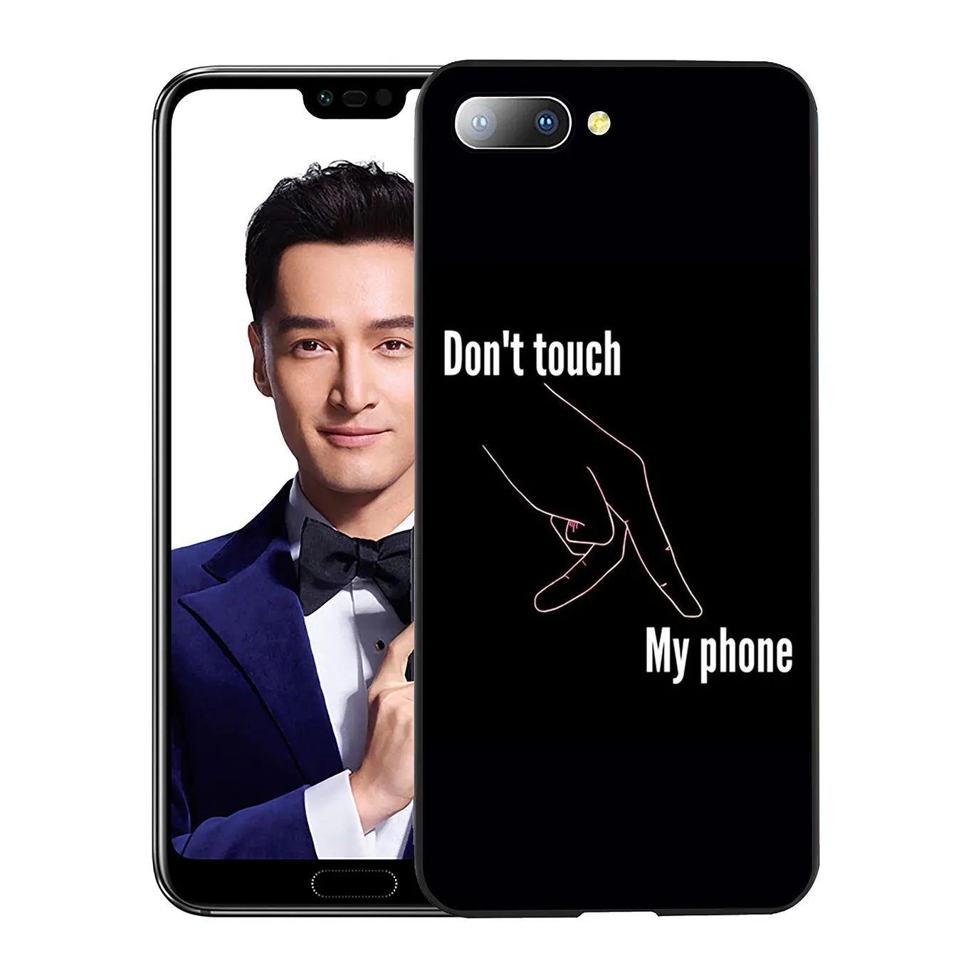 Мягкий силиконовый чехол YIMAOC don't touch для телефона Huawei Y9 Y7 Y6 Prime 2019 Honor 20 8C 8X 8 9 9X 10