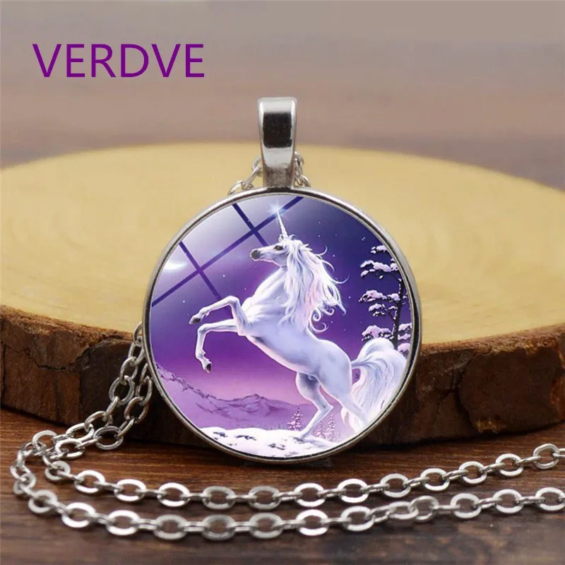 Горячая Распродажа стеклянный кабошон рисунок единорога прозрачный/9 цветов