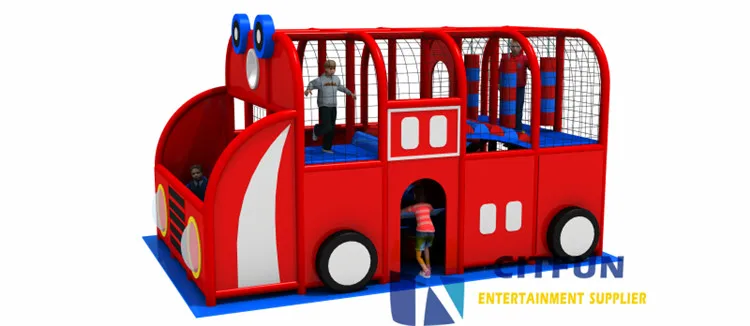 CE сертификат экологичный смешной красный автобус Детский сад Дети play ground IP-025D