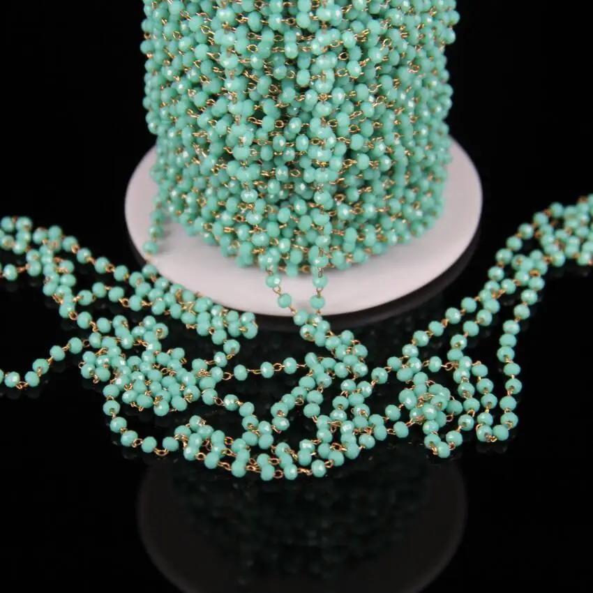 Граненые круглые бусины цвета светло светильник стекла насыпью 1 10 метров 2x3 мм