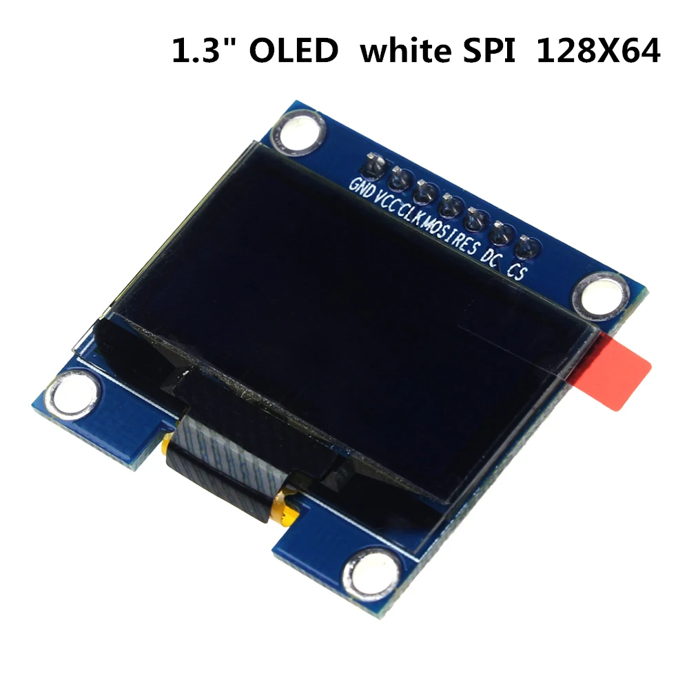Новый 1 3 &quotO светодиодный модуль 128X64 3&quot разъем 7 pins SPI Связь белого цвета дюймов