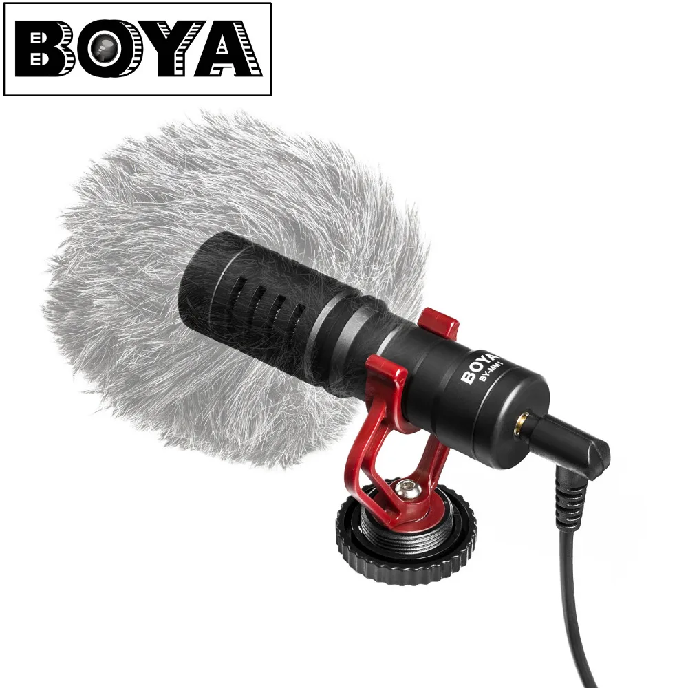 BOYA BY-MM1 Universal VideoMicro Microphone for Smartphone Mac Tablet DSLR Camera zhiyun Smooth 4 Feiyu vimble 2Gimbal VS RODE |
