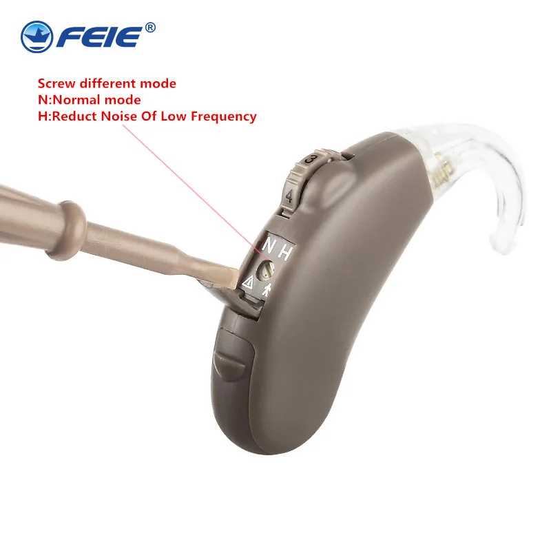 

High-Low Tone Hearing Aids Kit Adjustable Behind Ear Sound Enhancer Ear Care For the elderly deaf hear better than Siemens S-203