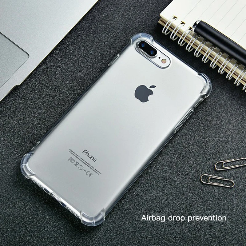 Силиконовый чехол из ТПУ для iPhone XR Xs Max 11 Pro X 8 7 Plus противоударный прозрачный тонкий чехол для iPhone X 6 6s Plus 11 Pro Max Capa