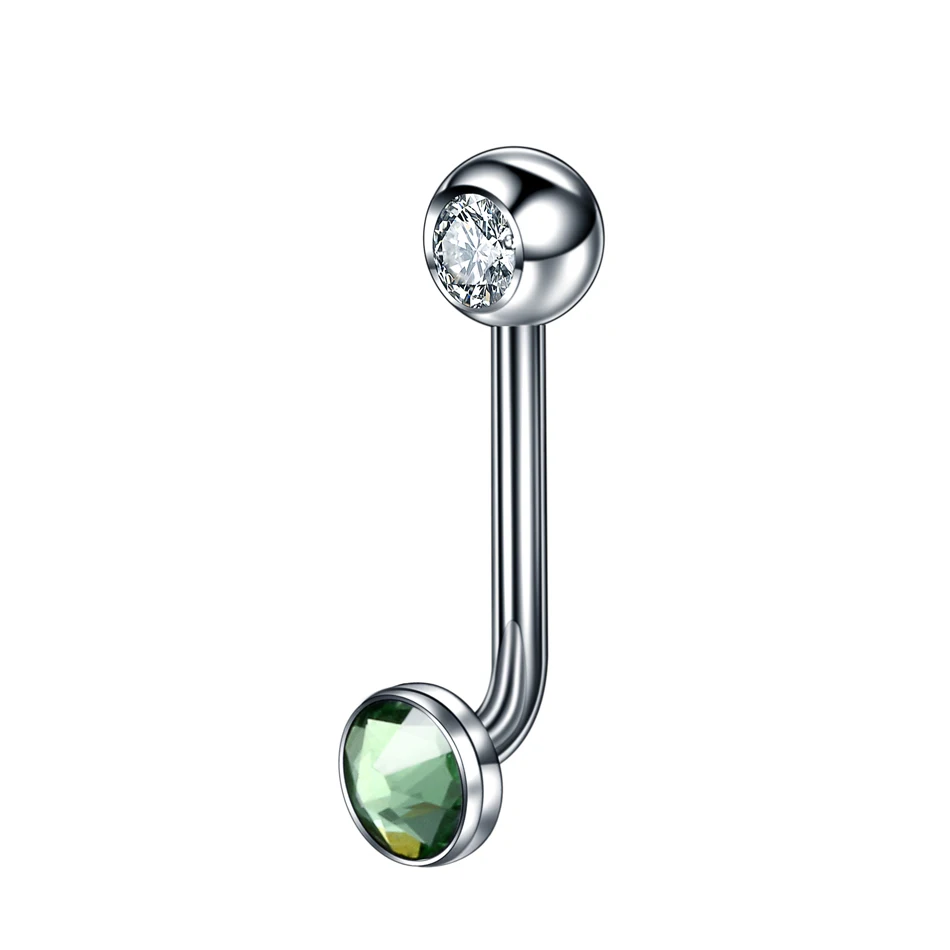 Peridot 1.6x11x5x5mm 1 шт. титановый пирсинг для киски Кристина вертикальный капот пирсинг для губ Кристальный драгоценный камень сексуальный влагалище генитальный пирсинг VCH пирсинг для бровей - Окраска металла: Peridot 1.6x11x5x5mm