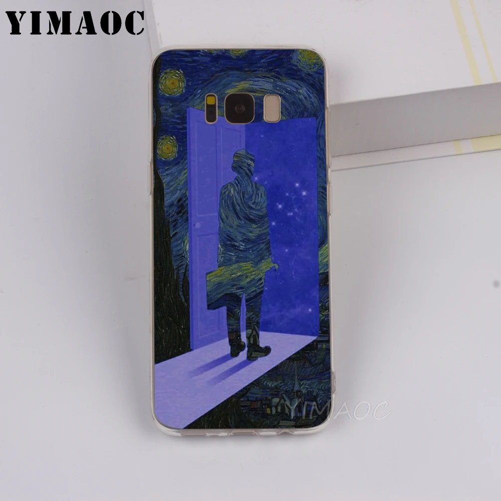 YIMAOC van Gogh Soft TPU Case for Galaxy j3 j5 j6 j7 A5 2016 2017 A6 A9 2018 Note 8 9 S7 edge S8 S9 S10 Plus S10e Cover |