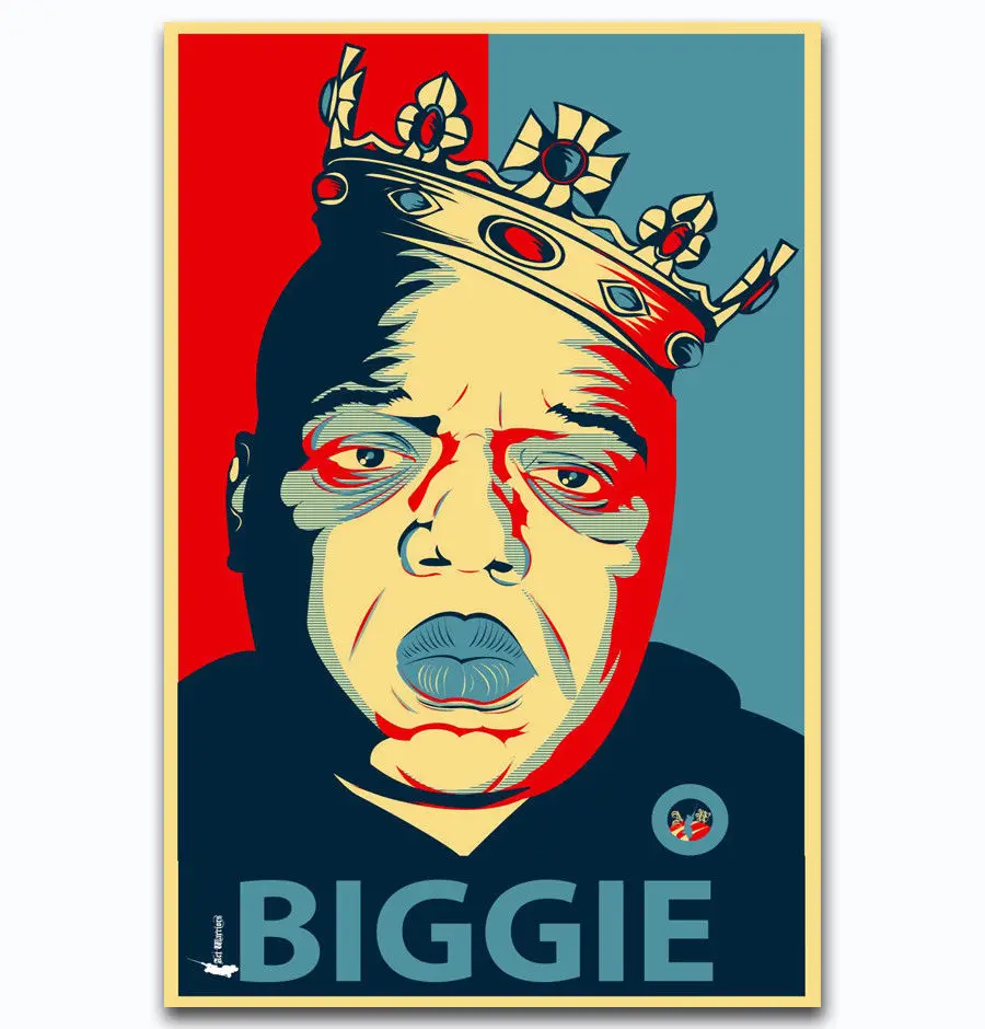 Художественный принт популярный новый известный B.I.G Biggie Smalls гангста рэп хип-хоп