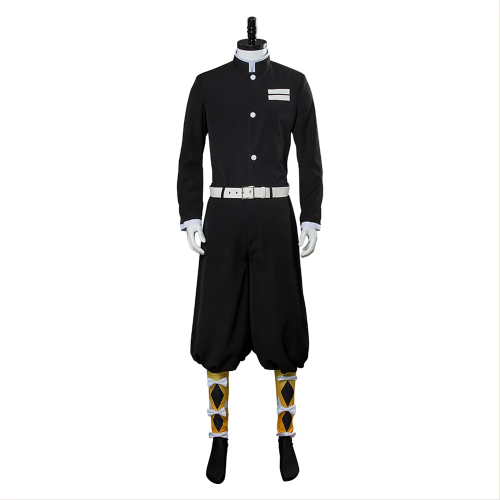 Anime Demon Slayer Hepburn Kimetsu no Yaiba Agatsuma Zenitsu Cosplay Costume Outfit Men Women Halloween Carnival | Тематическая