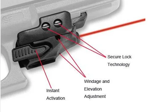 

Tactical Trace Laser Sight CMR-201 Rail Master Universal Micro Pistol Red Laser Sight for hunting