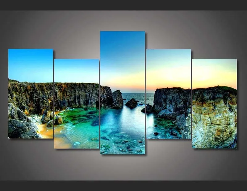 

HD Print 5pcs canvas art landscape abstract painting modern home decor wall art picture for living room decor painting /PT0680