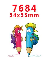 7684 30 шт мультяшный персонаж плоское украшение из смолы PR 7675 - Цвет: 7684