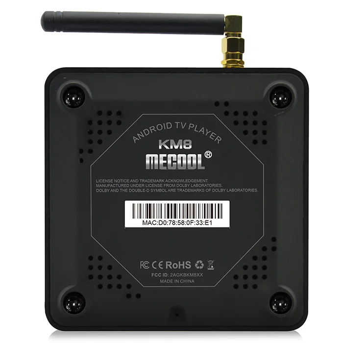 ТВ приставка MECOOL KM8 Android 8,0 с голосовым пультом дистанционного управления Amlogic S905X 4K 2 Гб ОЗУ 16 Гб ПЗУ VP9 HDR10 Dolby аудио приставка