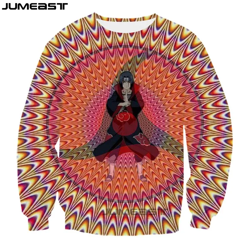 Jumeast брендовая мужская женская толстовка с 3D принтом визуальная Иллюзия длинным