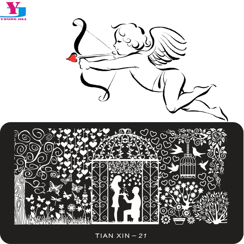 1 шт. пластины для 3D дизайна ногтей из нержавеющей стали|template tool|stamping templateimage plate |
