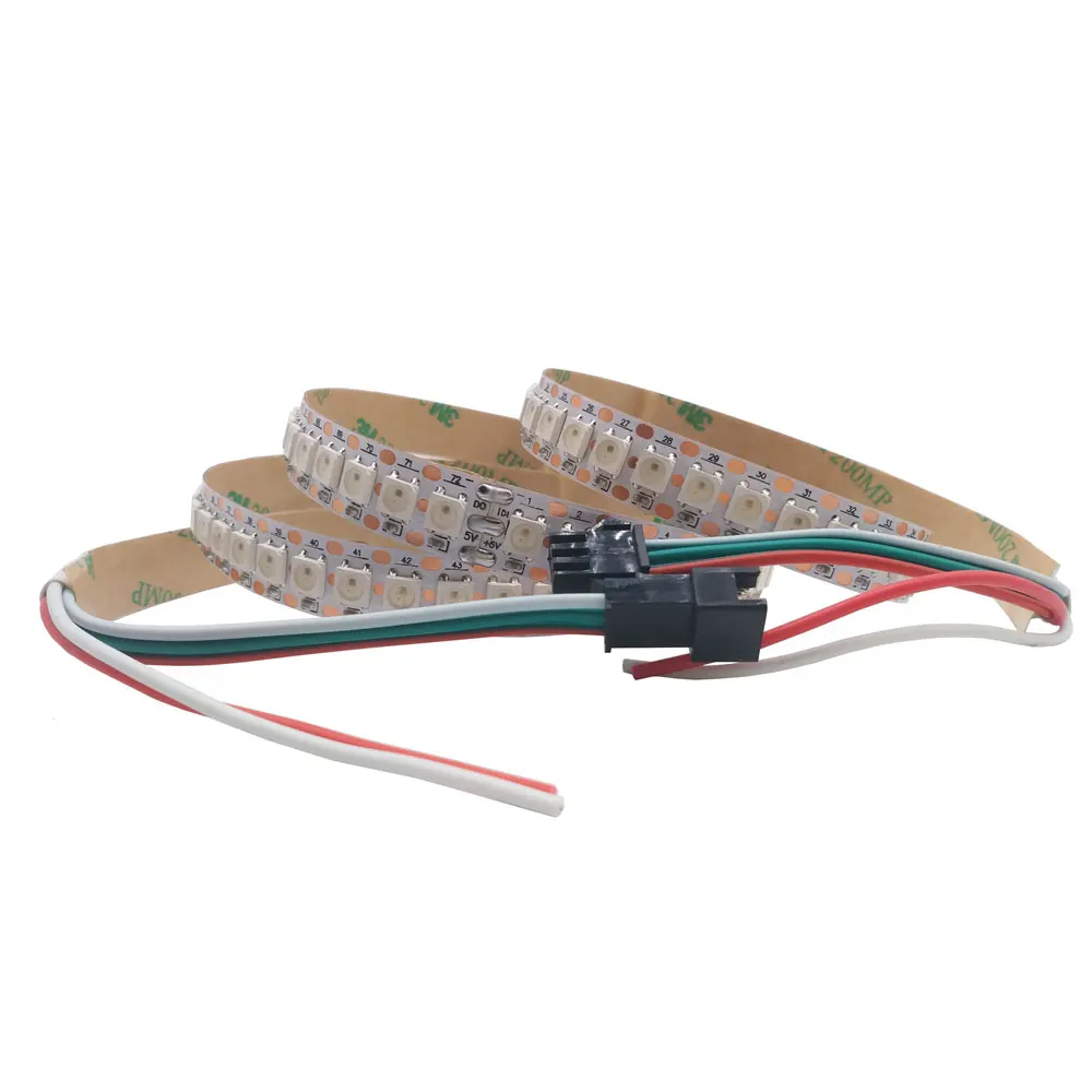 Светодиодная лента ws2812b ws2812 5050smd 60 светодиодов/м черная/белая водонепроницаемая