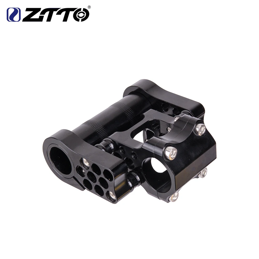 ZTTO 7075 Алюминиевый сплав CNC Сверхлегкий высокопрочный Регулируемый складной велосипед с двойным стержнем для складного велосипеда 25,4 мм
