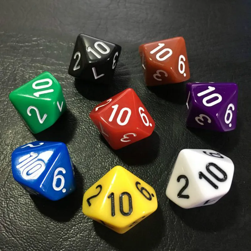

1Pcs New D10 Dice (1-10) Child Teaching Aids, Entertainment Digital Dice Multiple Dice