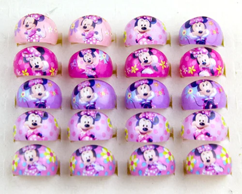 1 шт. милые смешанные резиновые кольца с милой анимацией для девочек детские