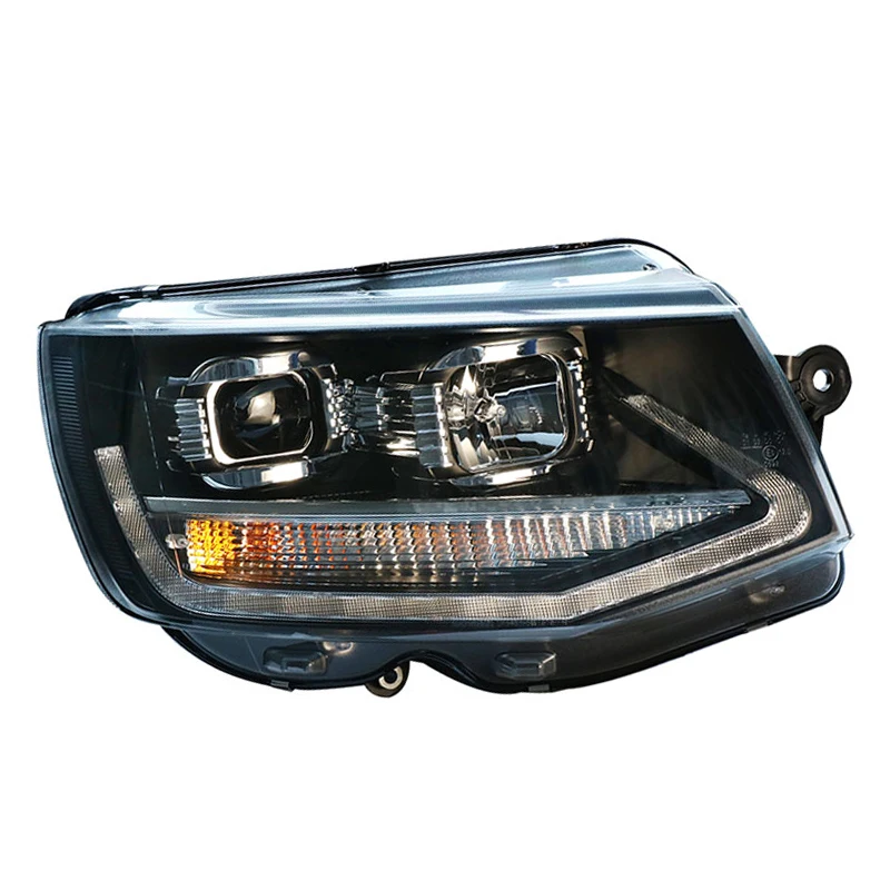 hlxg Car Styling H7 Head Lamp case for Volkswagen Caravelle T6 2017 2018 LED Headlight DRL Lens headlamp Assembly | Автомобили и