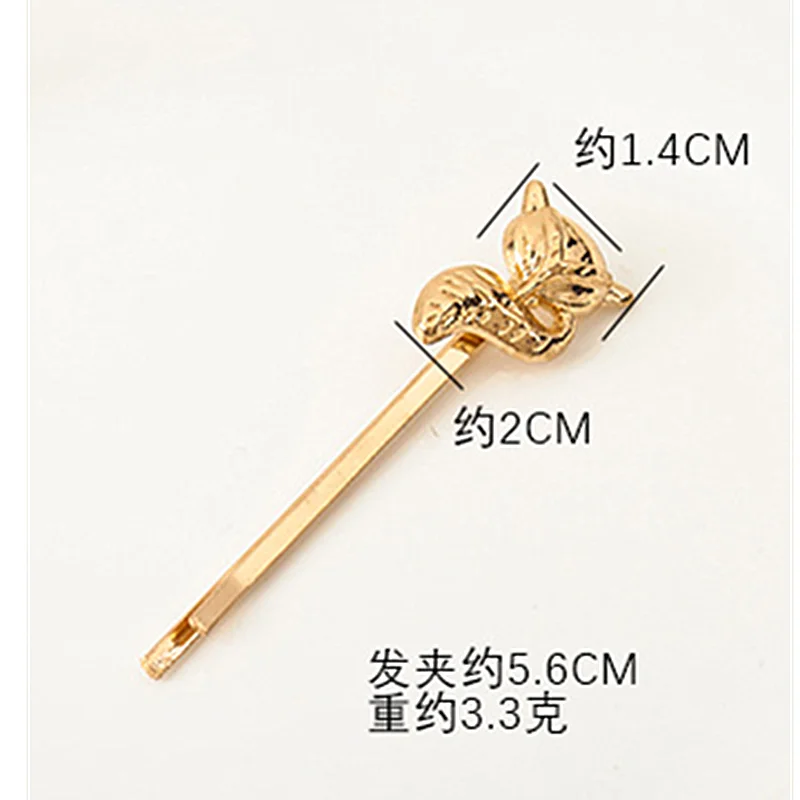 1Pc Animals Bird Deer Fashion Hair Accessories for Women Modern Stylish Gold Sliver Hair Clips Bun Maker Make Hair Styling Tool