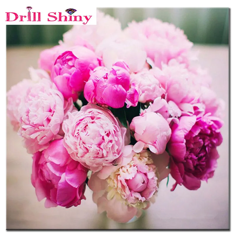 5D алмазная живопись сделай сам цветок полная круглая Алмазная вышивка крестиком