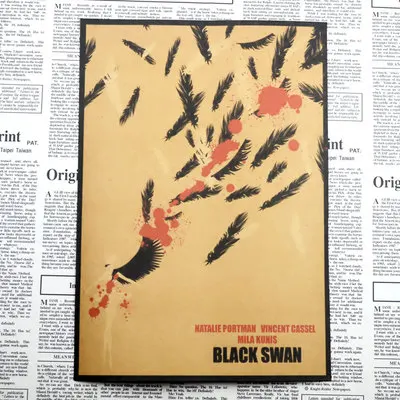 Черный лебедь Мила Кунис Ретро классическое украшение для дома Крафт Фильм