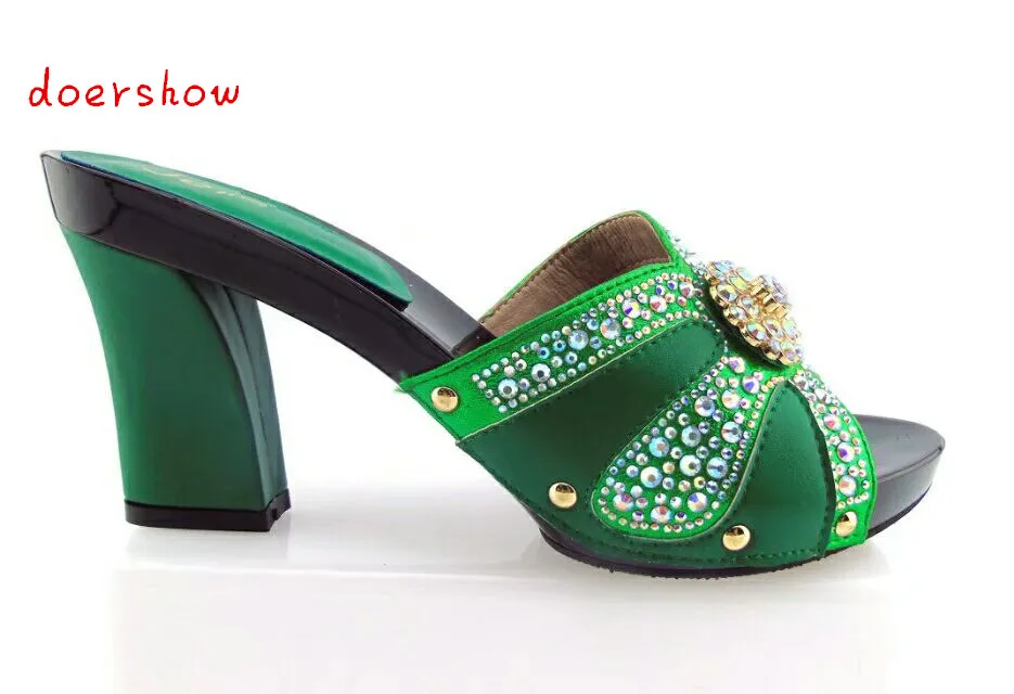 Doershow Новое поступление обувь в африканском стиле для взрослых женщин на высоком