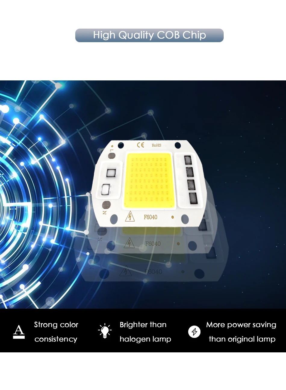 Светодиодный COB Чип смарт-ic интегрированный Диодная лампочка Y32 Точечный светильник 110V 220V без драйвера DIY светильник 10 Вт 50 Вт 70 Вт 100 Вт 150 Вт Светодиодный прожектор светильник