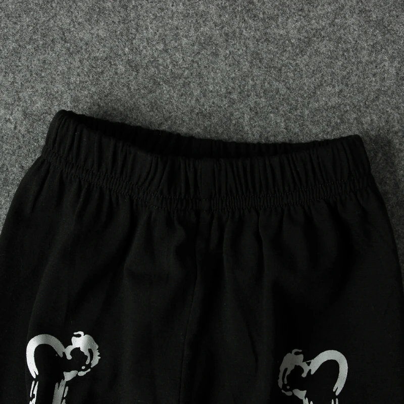 Rorychen New Brand Fashion Clothes 2017 Kids Children's Long Sleeves+Pants 2pcs Set Black Skeleton Printed Overalls For Boys |