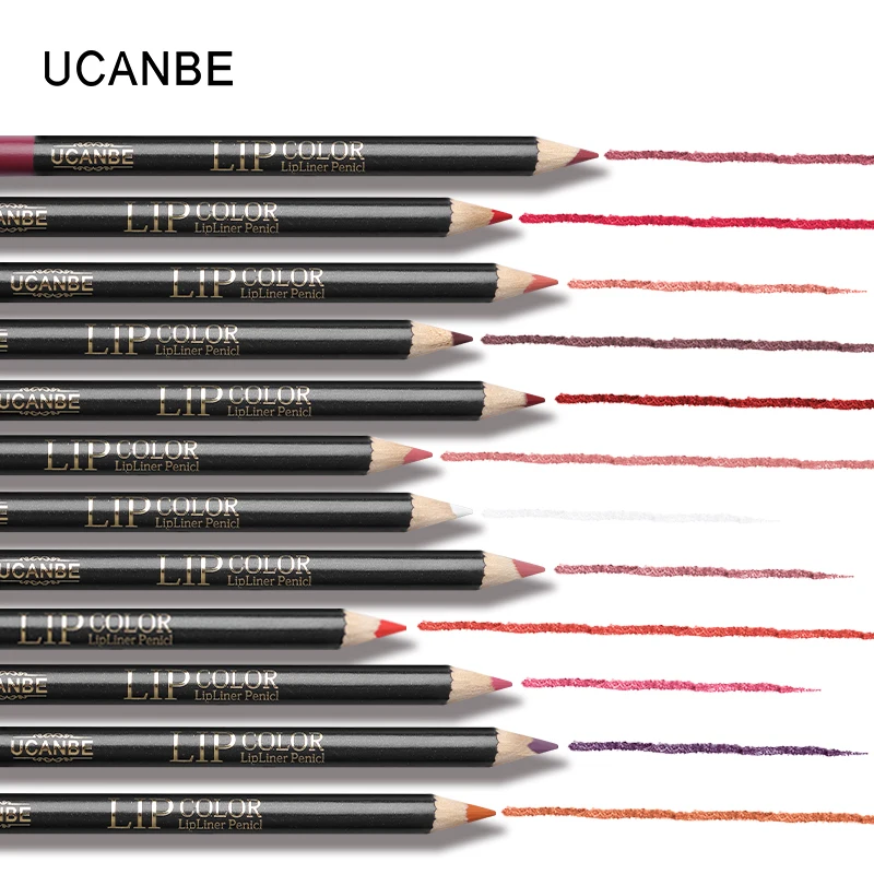 UCANBE 12 цветов/набор стильный черный цвет сексуальная матовая палочка