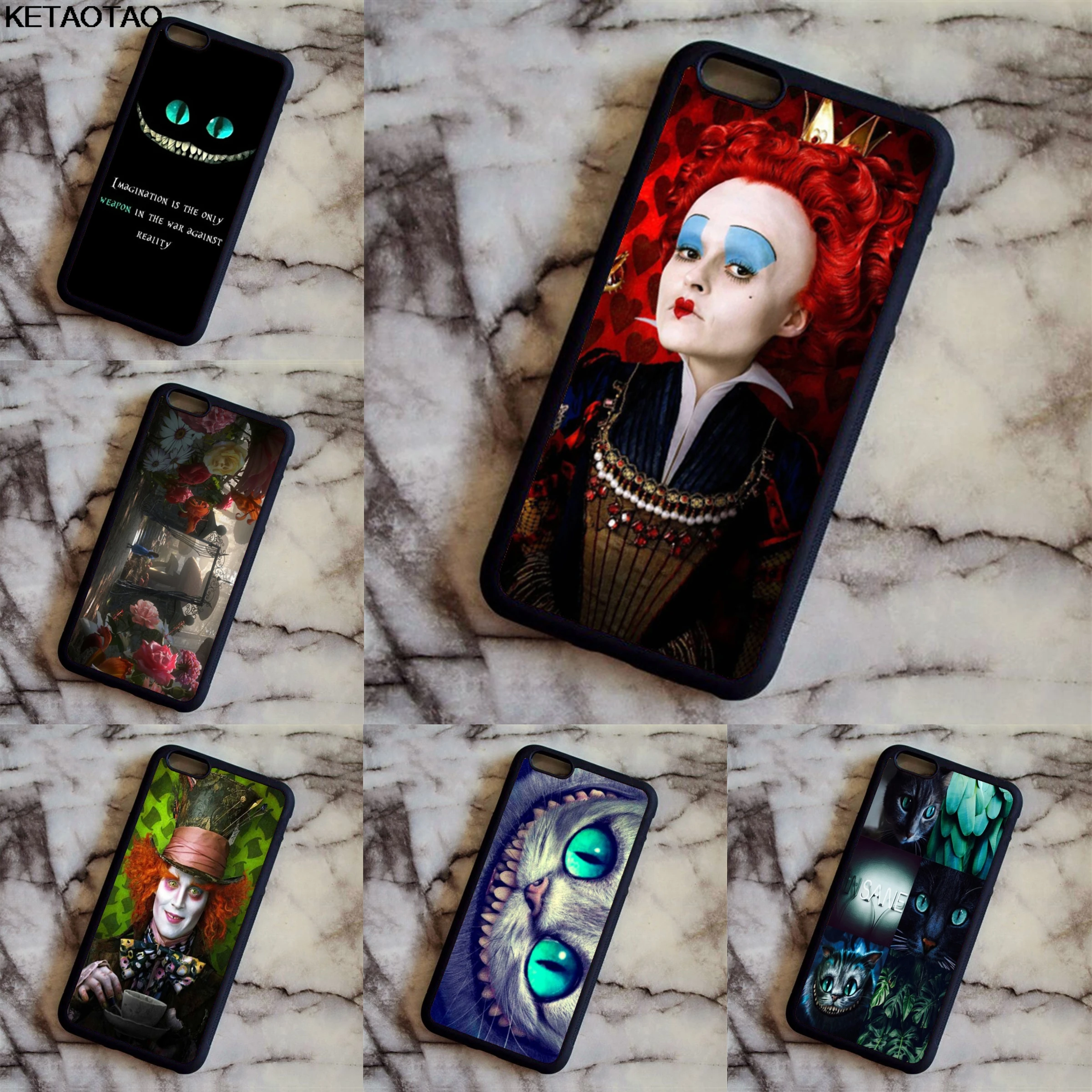 Чехол для мобильного телефона KETAOTAO Alice in Wonderlandcell s iPhone 4S 5C SE 5 5S 6 6S 7 8 Plus X чехол из