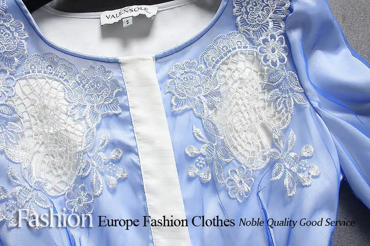 Desigual Vintage Ladies Party Dresses Women Summer Dress 2014 Embroidery Lace Vestidos Casual Free Shipping | Женская одежда