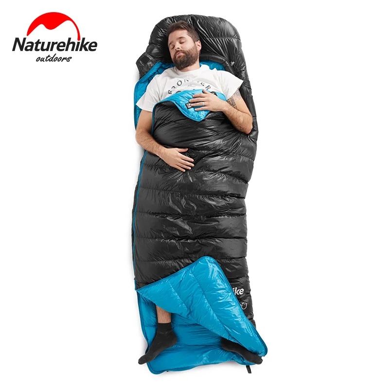 Naturehike CW400 конверт Тип белый гусиный пух спальный мешок зимний теплый s лагерь