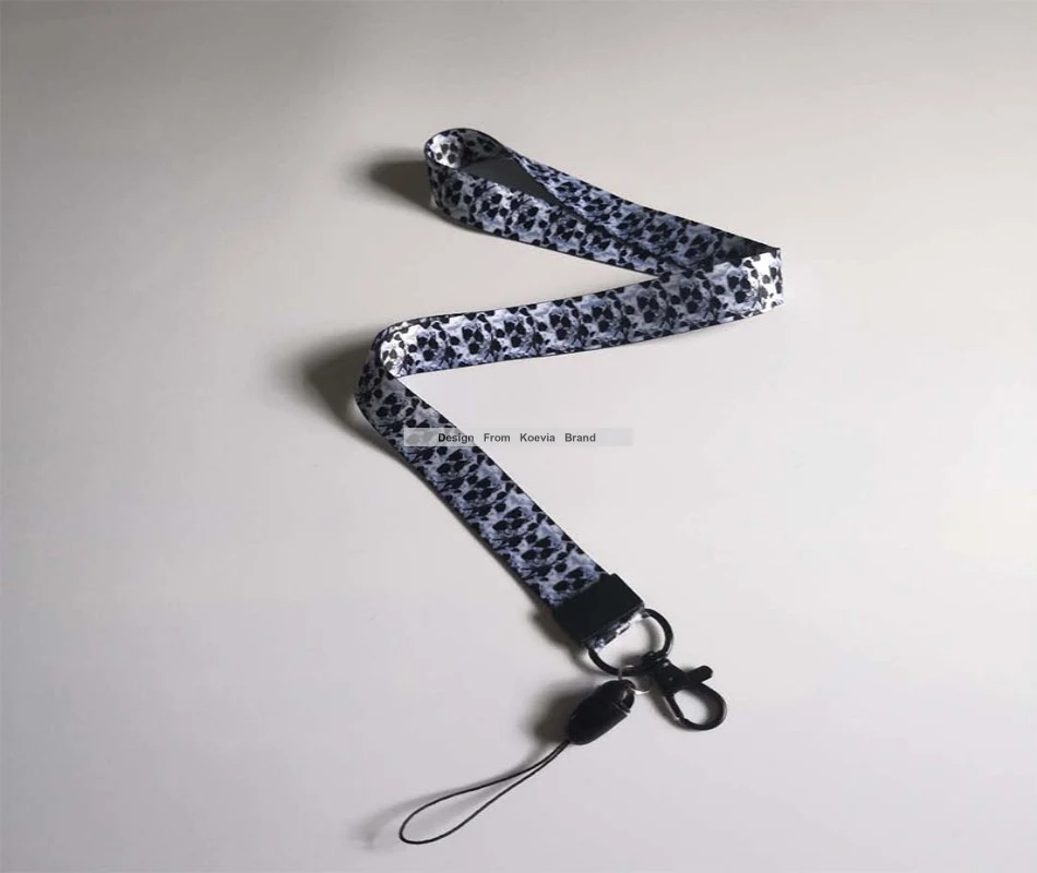 Высококачественный полиэфирный ремешок с леопардовым принтом и логотипом на