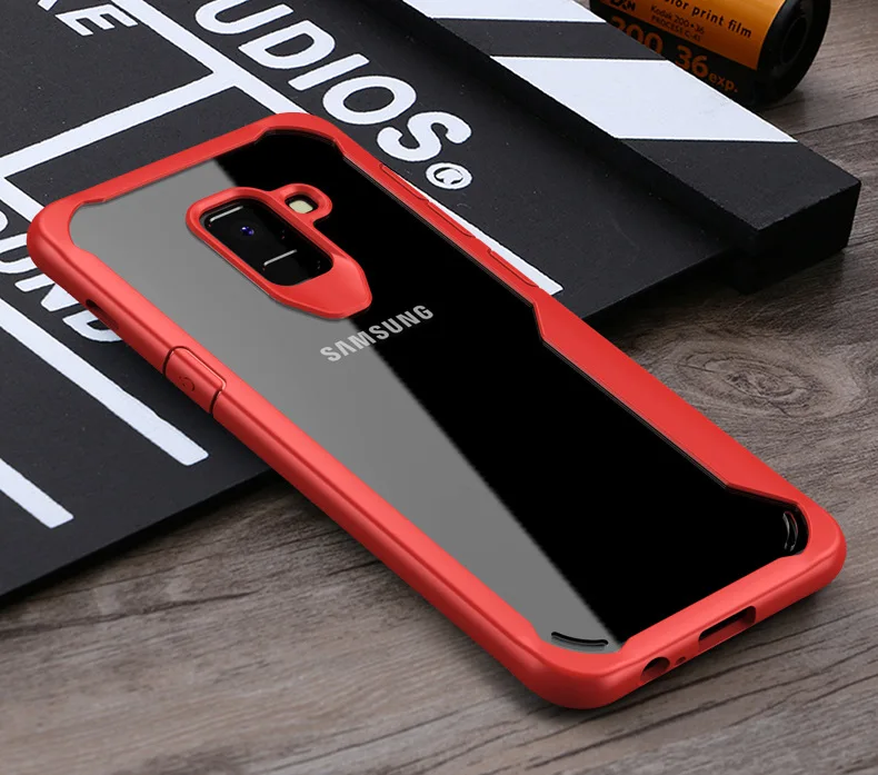 Чехол для samsung A8 Plus TPU бампер подушка безопасности прозрачный противоударный чехол Funda Мягкий защитный чехол для мобильного телефона