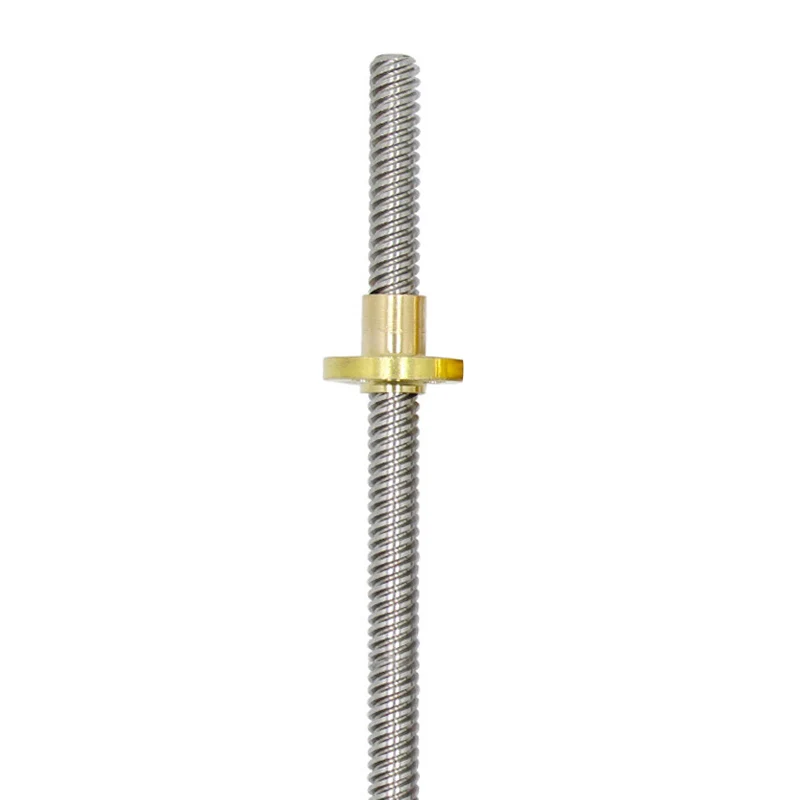 

100-600mm Stainless Steel T-type Stepper Motor Trapezoidal Lead Screw 8mm Thread T8 For 3D Printer HJ55