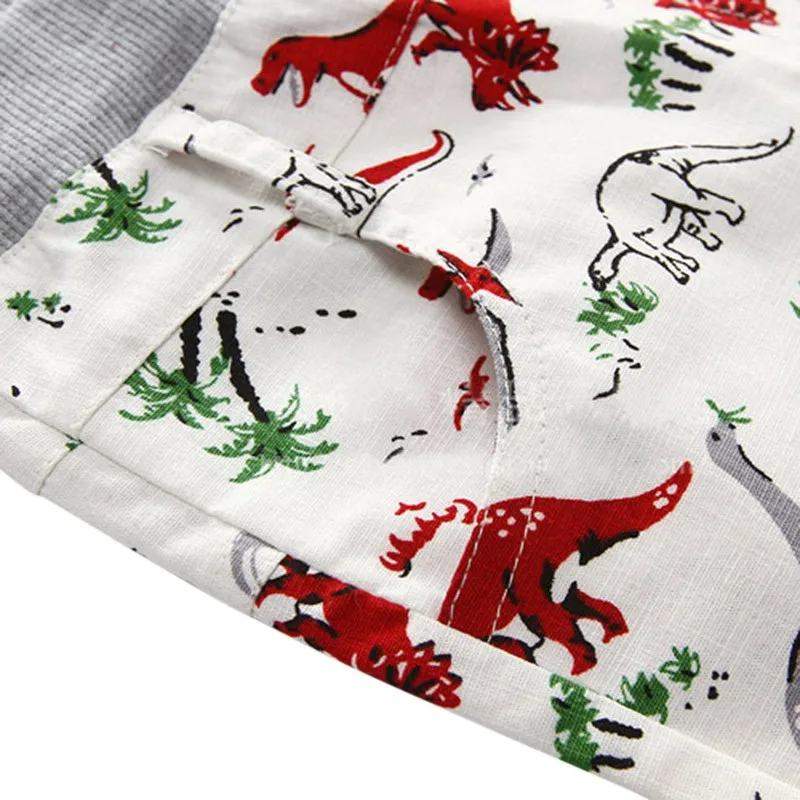 

Boys Shorts Kids Dinosaur Printing Pattern Beach Wear Children Summer Clothes