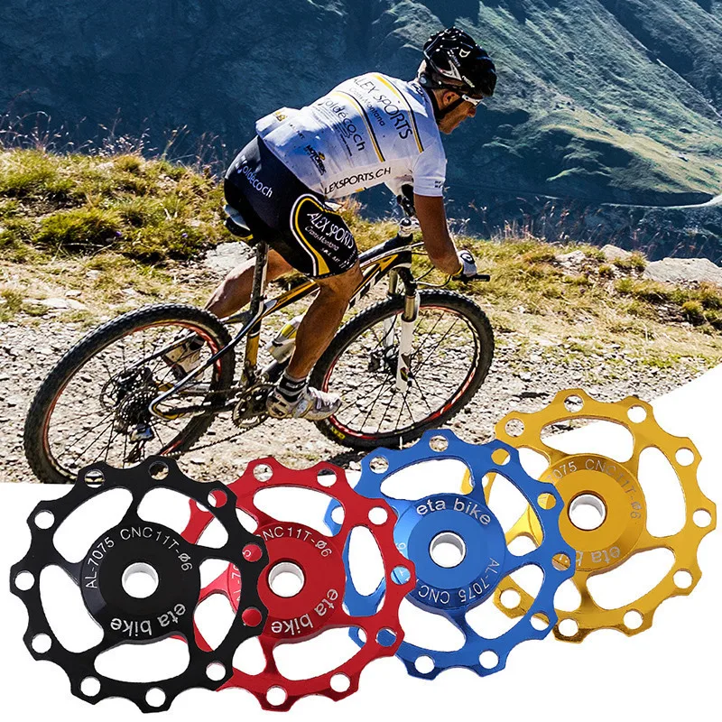 До 11 ти лет Велоспорт Алюминий сплав MTB велосипед задний переключатель шкив