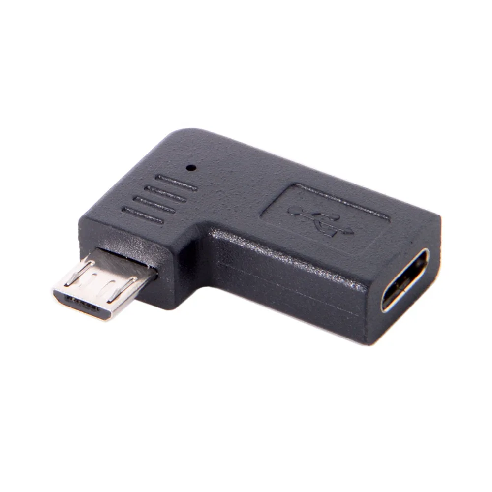 

MLLSE Micro USB 2,0 5Pin женский USB-C адаптер для передачи данных левый угол 90 градусов CE0734