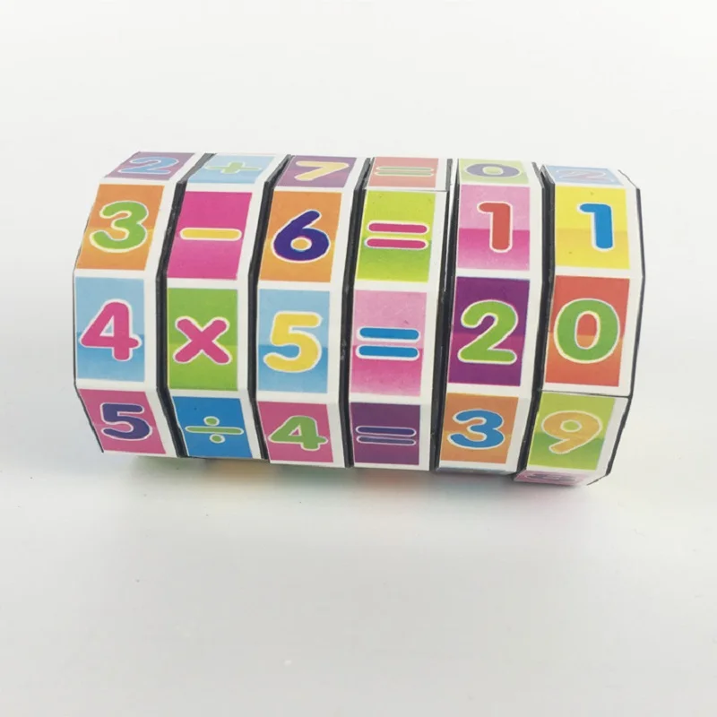 Цилиндрический куб цифровой магический Детская математическая фигурка для