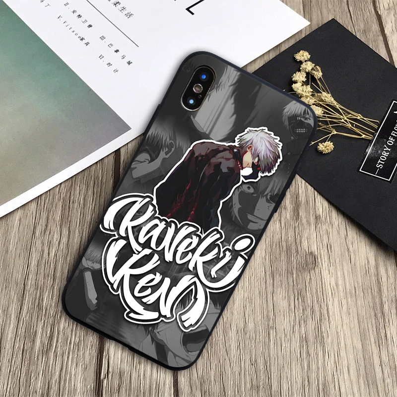 Чехол для телефона с японским Аниме Tokyo Ghoul Japan мягкий силиконовый черный чехол