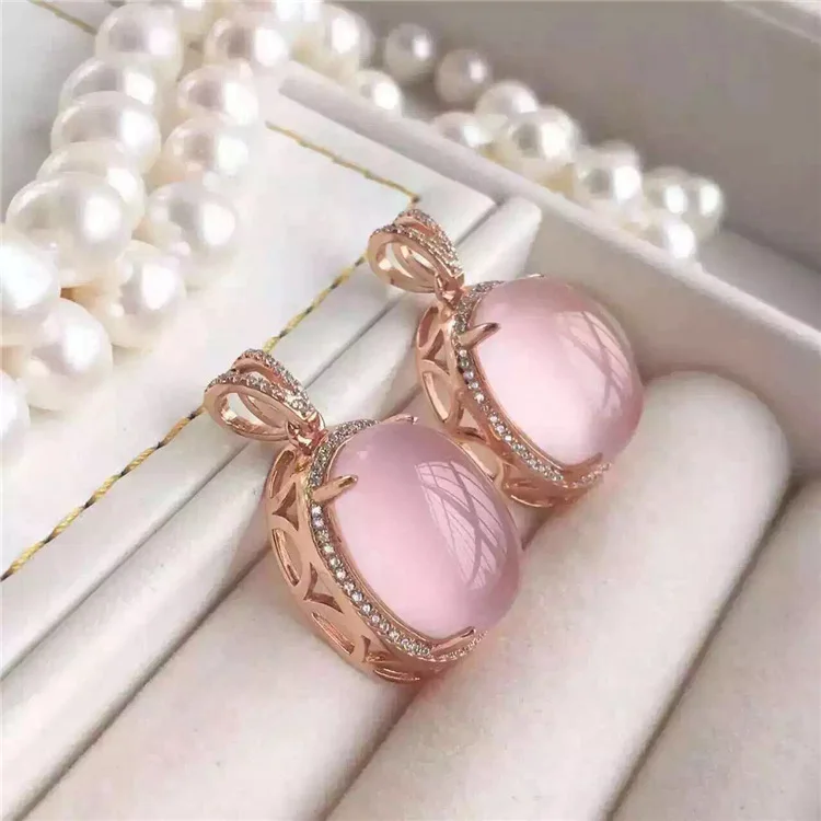 

KJJEAXCMY boutique jewels S925 S925 silver inlay platinum rose gold hibiscus crystal female set of orchid jelly