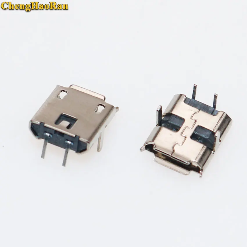 ChengHaoRan 10x USB 90 Степень погружения 2 Pin Разъемы пластиковый корпус Micro разъем Jack Tail Plug