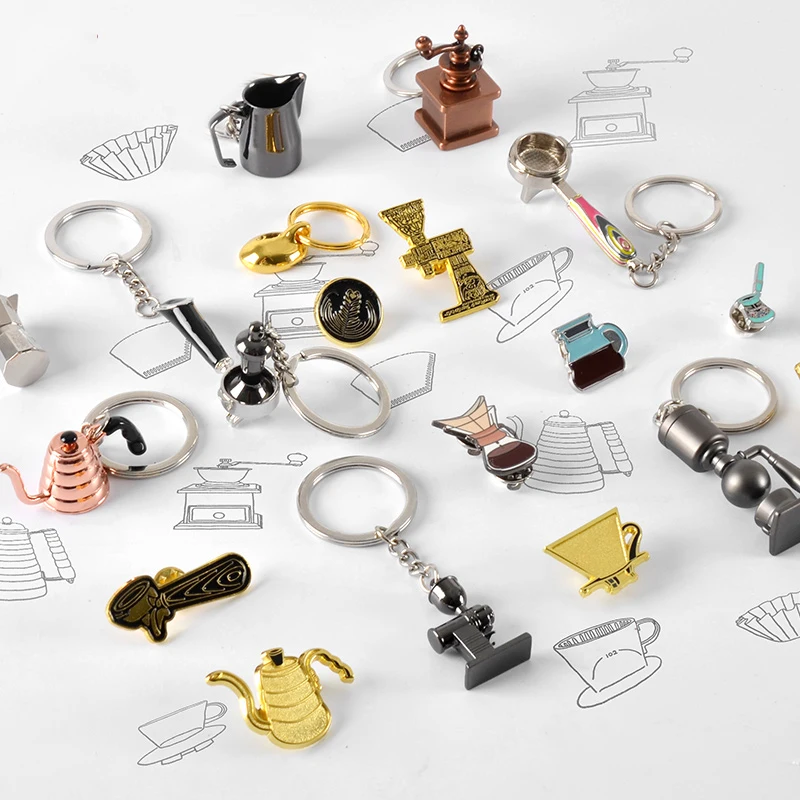 Креативный брелок для бариста кофе машины ручка кувшина Moka портативный столовая